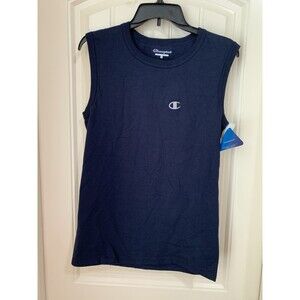 Champion Mens SMALL Navy Blue Sleeveless Shirt
